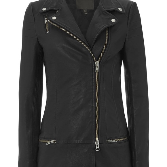 Muubaa Jackets & Blazers - Muubaa Black Leather Moto Jacket